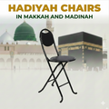 Support comfort in worship within Makkah and Madinah by arranging the placement of a prayer chair in the Haramain.