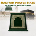 Provide comfort and ease for pilgrims by distributing high-quality prayer mats in the sacred cities of Makkah and Madinah.